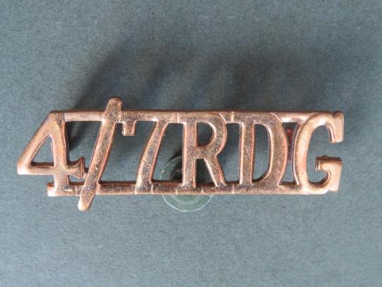 British Army The 4th/7th Royal Dragoon Guards Shoulder Title