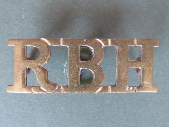 British Army The Royal Buck's Hussars Shoulder Title