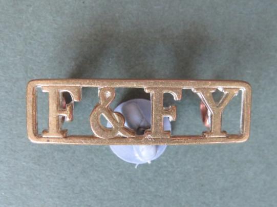 British Army The Fife & Forfar Yeomanry / Scottish Horse Shoulder Title