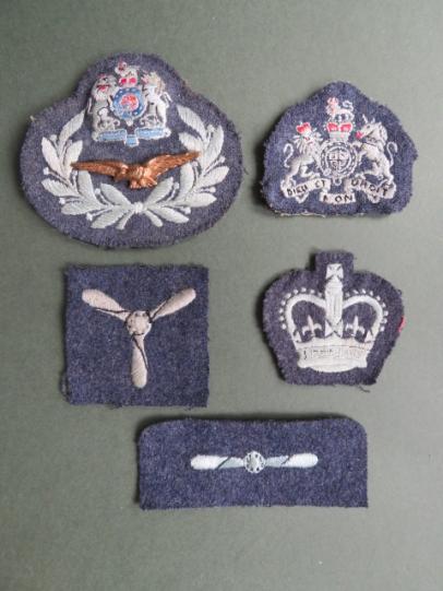 Royal Air Force 5 Post 1953 Rank Badges