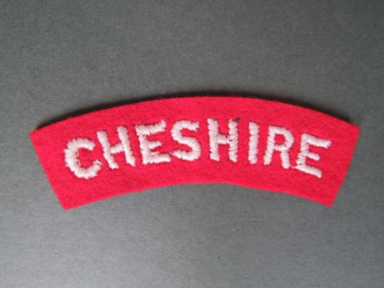 British Army WW2 Cheshire Regiment Shoulder Title