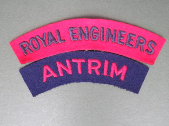 British Army Post WW2 146th (Antrim Artillery) Field Engineer Regiment Title with 