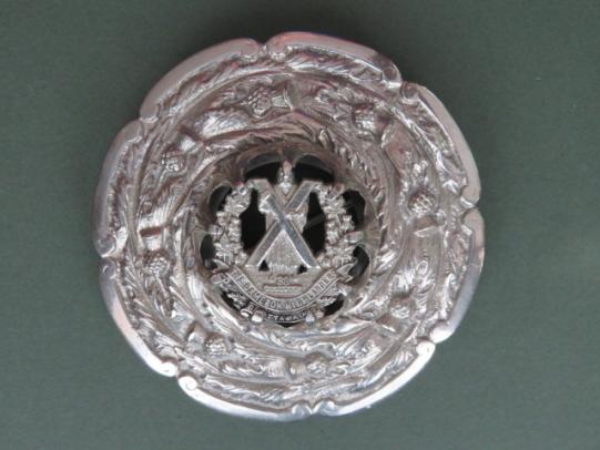 Canada The Cameron Highlanders of Ottawa (MG) Plaid Brooch