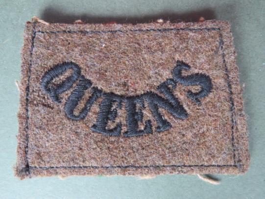 British Army Early WW2 The Queen's (West Surrey) Regiment 