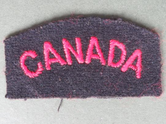 Canada Navy WW2 Cloth Shoulder Title