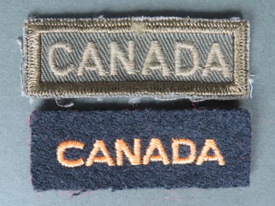 Canada Army Cloth Shoulder Titles