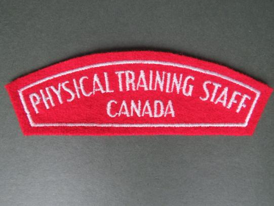 Canada Army Post WW2 Physical Training Staff Canada Shoulder Title