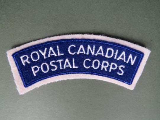 Canada Army Post WW2 Royal Canadian Postal Corps Shoulder Title