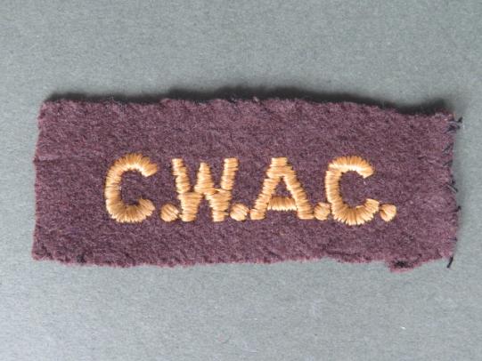 Canada Army WW2 Canadian Women's Army Corps Shoulder Title