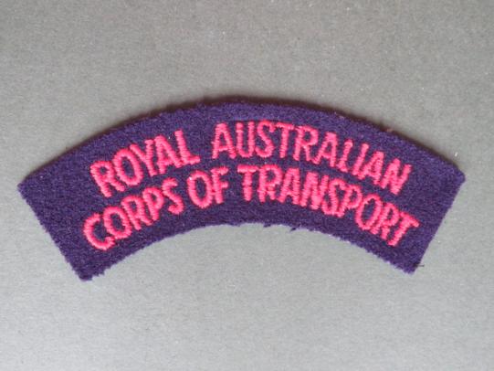 Australia Army 1962-1980's Royal Australian Corps of Transport Shoulder Title