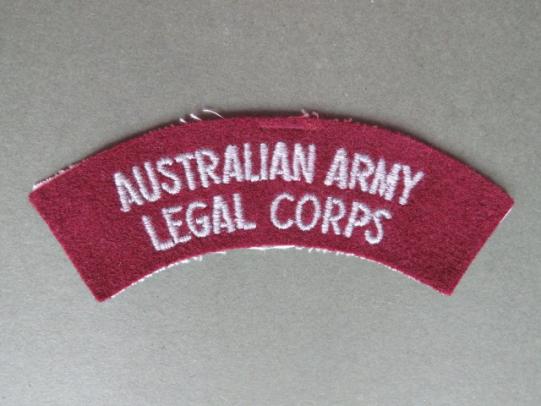 Australia Army 1962-1980's Royal Australian Army Legal Corps Shoulder Title