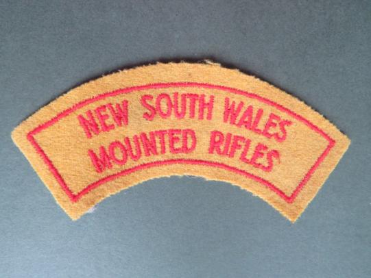 Australia Army 1948-1962 New South Wales Mounted Rifles Shoulder Title