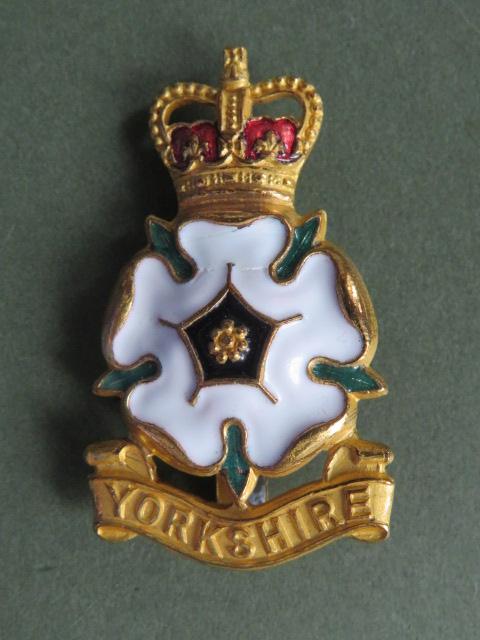 British Army The Yorkshire Brigade Officer's Cap Badge