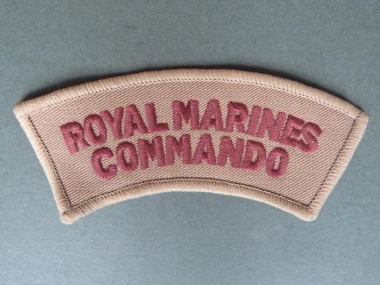 Royal Marines Commando Desert Pattern Shoulder Title