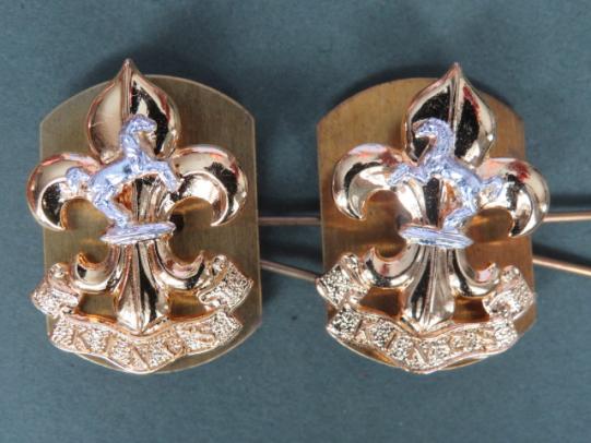 British Army The King's (Liverpool) Regiment Collar Badges