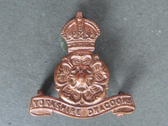 British Army Pre 1953 Yorkshire Dragoon's Officer's Collar Badge