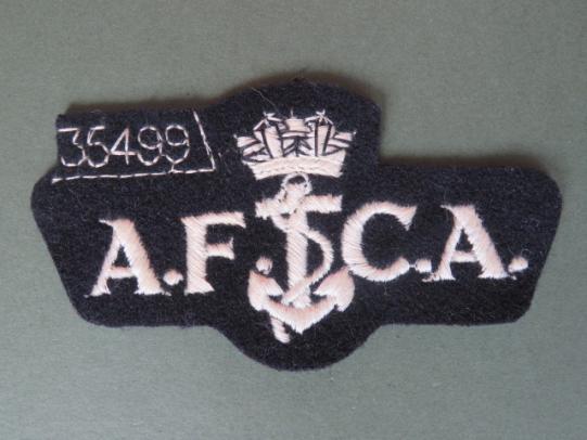 Royal Navy (A.F.C.A.) Admiralty Ferry Crew Association) Pocket Patch