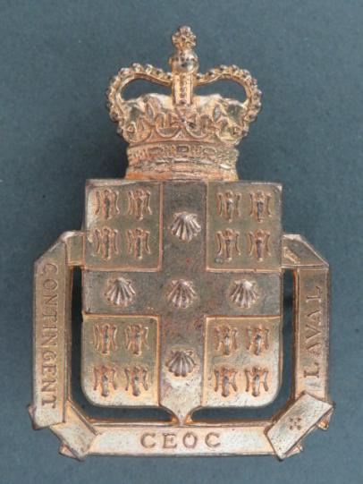 Canada Contingent de L' Universite Laval C.E.O.C. 1954-1957 Cap Badge