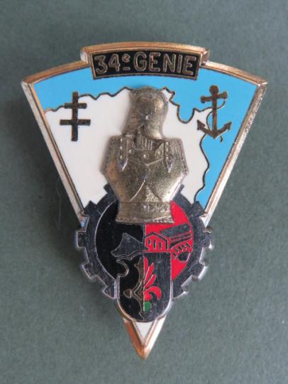 France Army34° Régiment du Génie (Engineers) Pocket Crest t