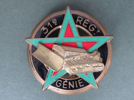 France Army 31° Régiment du Génie (Engineers) Pocket Crest