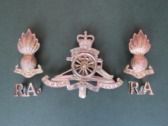 British Army Royal Artillery Cap Badge, Collar Badges & Shoulder Titles