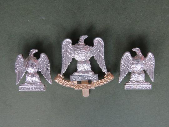 British Army The Royal Scots Greys Cap Badge and Collar Badges