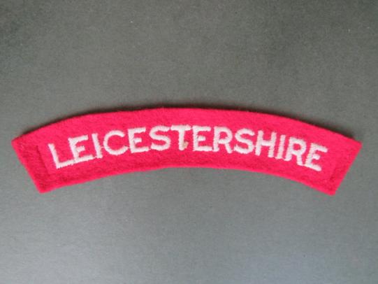 British Army The Leicestershire Regiment Shoulder Title