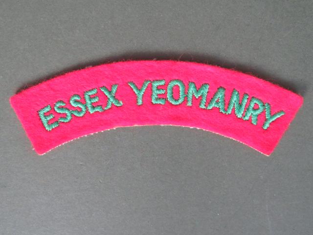 British Army The Essex Yeomanry Shoulder Title