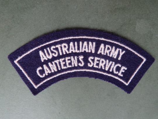 Australia Army 1948-1962 Australian Army Canteen's Service Shoulder Title