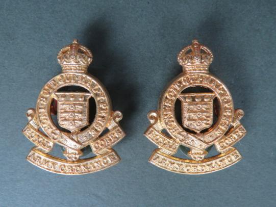 British Army Royal Army Ordnance Corps Pre 1947 Collar Badges