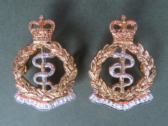 British Army Royal Army Medical Corps Post 1953 Collar Badges