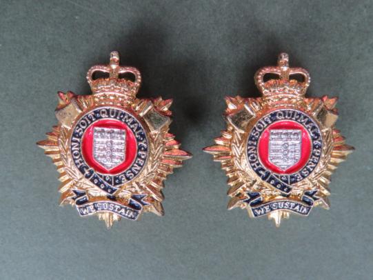 British Army Royal Logistic Corps Collar Badges