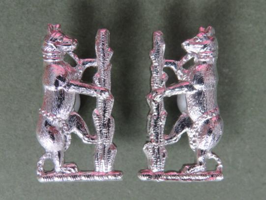 British Army Warwickshire Yeomanry Collar Badges