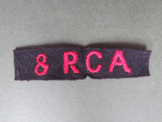 Canada WW2 8th Royal Canadian Artillery Regiment Shoulder Title