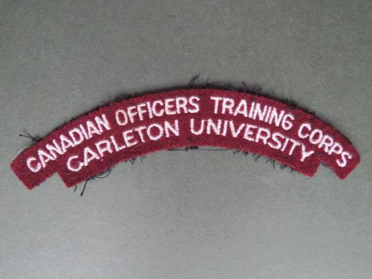 Canada Army Carlton University Officers Training Corps Shoulder Title