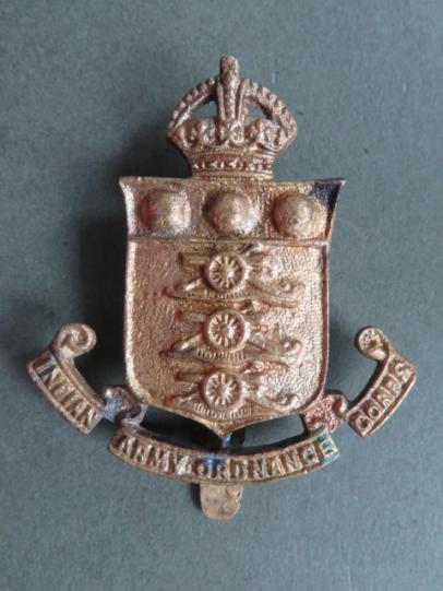British Army Pre 1947 Indian Army Ordnance Corps Hat Badge