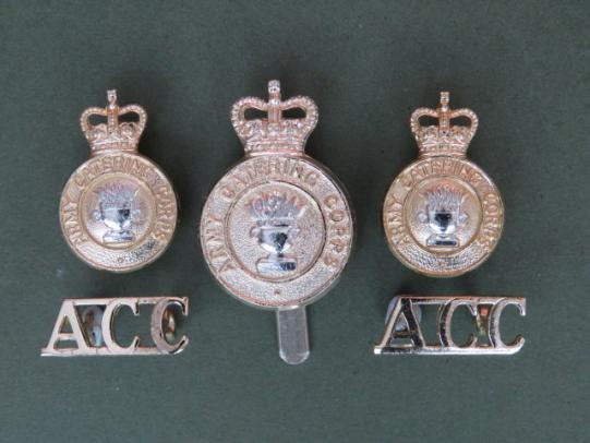 British Army Pre 1977 Army Catering Corps Cap & Collar Badges & Shoulder Titles