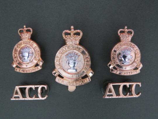 British Army Post 1977 Army Catering Corps Cap & Collar Badges & Shoulder Titles
