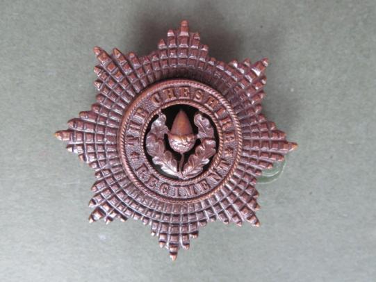 British Army The Cheshire Regiment Officer's Service Dress Cap Badge