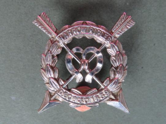 British Army Harrow School Cap Badge