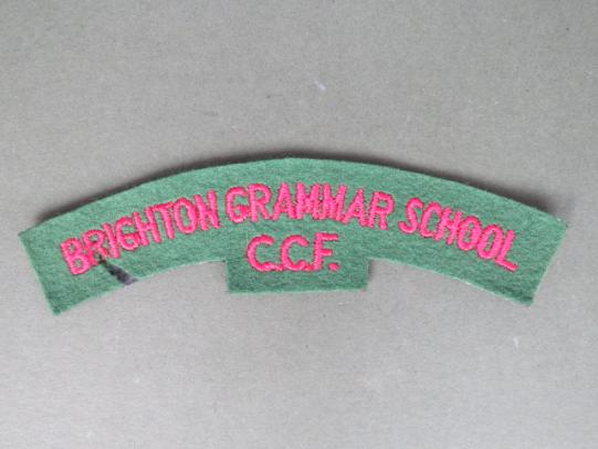 British Army Brighton Grammar School Combined Cadet Force Shoulder Title