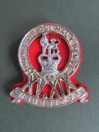 British Army 15th/19th The King's Royal Hussars Cap Badge