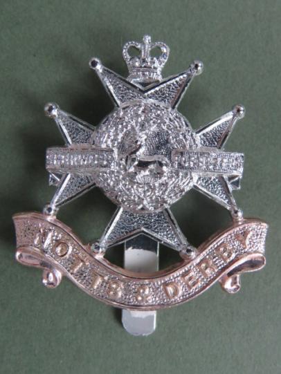 British Army Post 1953 Sherwood Foresters (Nottinghamshire and Derbyshire Regiment) Cap Badge