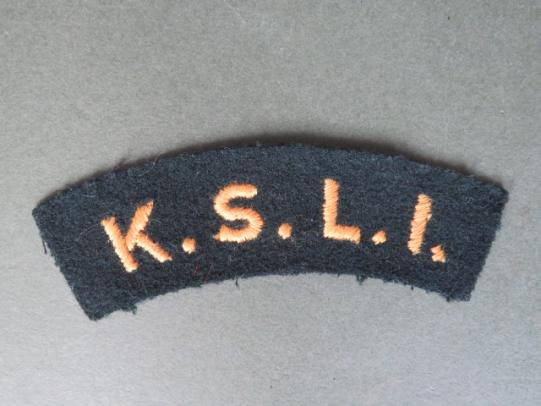 British Army Post WW2 The King's Shropshire Light Infantry Shoulder Title