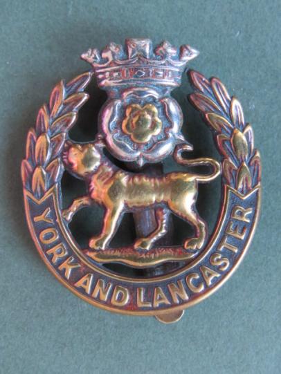 British Army The York and Lancaster Regiment Cap Badge