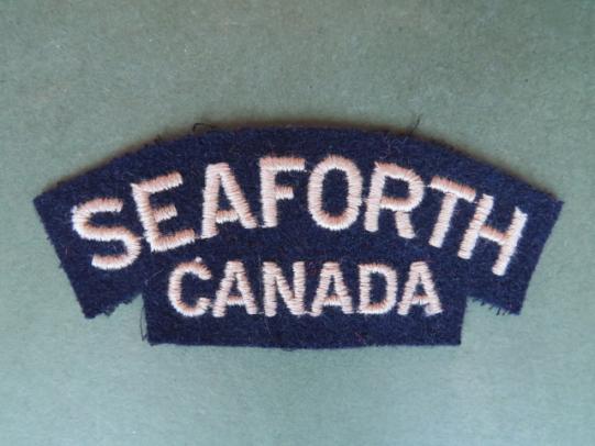 Canada Army Seaforth Highlanders of Canada Shoulder Title