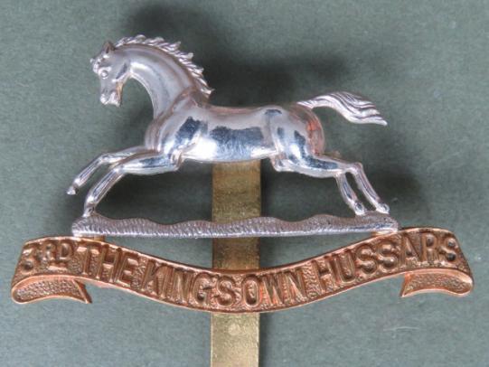 British Army The 3rd King's Own Hussars Cap Badge