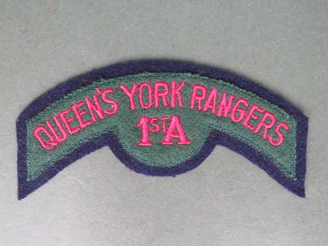 Canada The Queen's York Rangers Shoulder Title