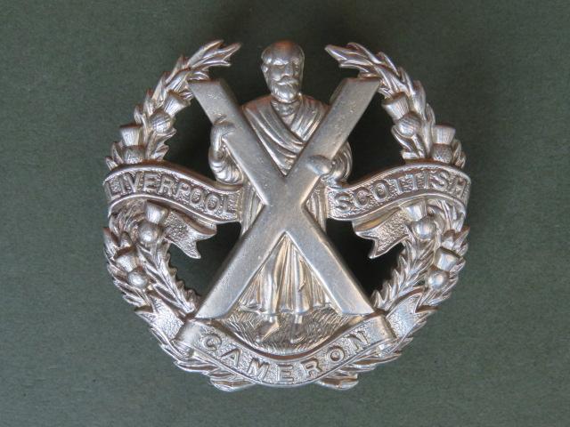 British Army The Queen's Own Cameron Highlanders (Liverpool Scottish) Glengarry Badge