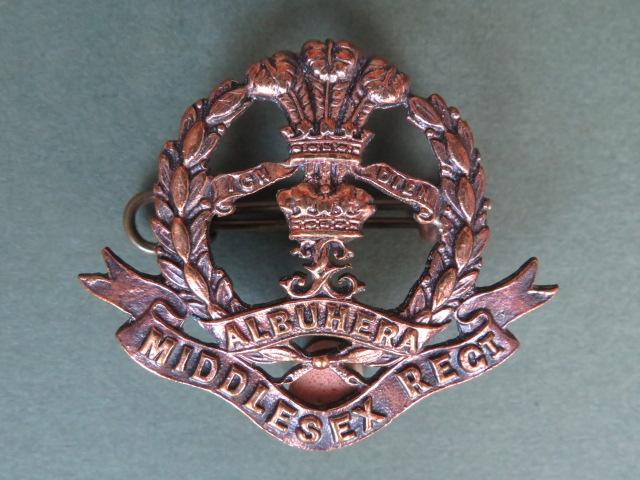 British Army The Middlesex Regiment Officer's Service Dress Collar Badge